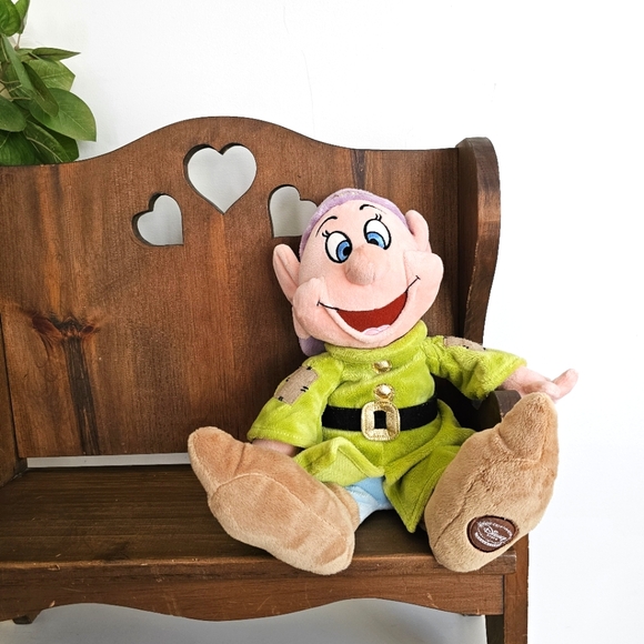 Disney Store Exclusive Mc Dopey Plush Snow White Seven Dwarfs Rare Toy 16 inches - Picture 13 of 15